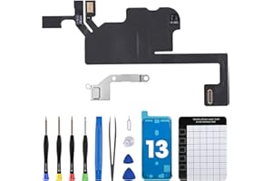 DGSCSMY for iPhone 13 Ear Speaker Flex Cable Replacement Earpiece OEM Earspeaker Connector Repair Proximity Light Sensor Module Mic with Fix Tools Kit for iPhone13 A2631 A2633 A2634 A2635 A2482