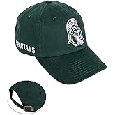 Desert Cactus Michigan State University Baseball Hat Spartans MSU Brimmed Embroidered Hats Cap Adjustable Cloth Strap Adult (Style F1) Green