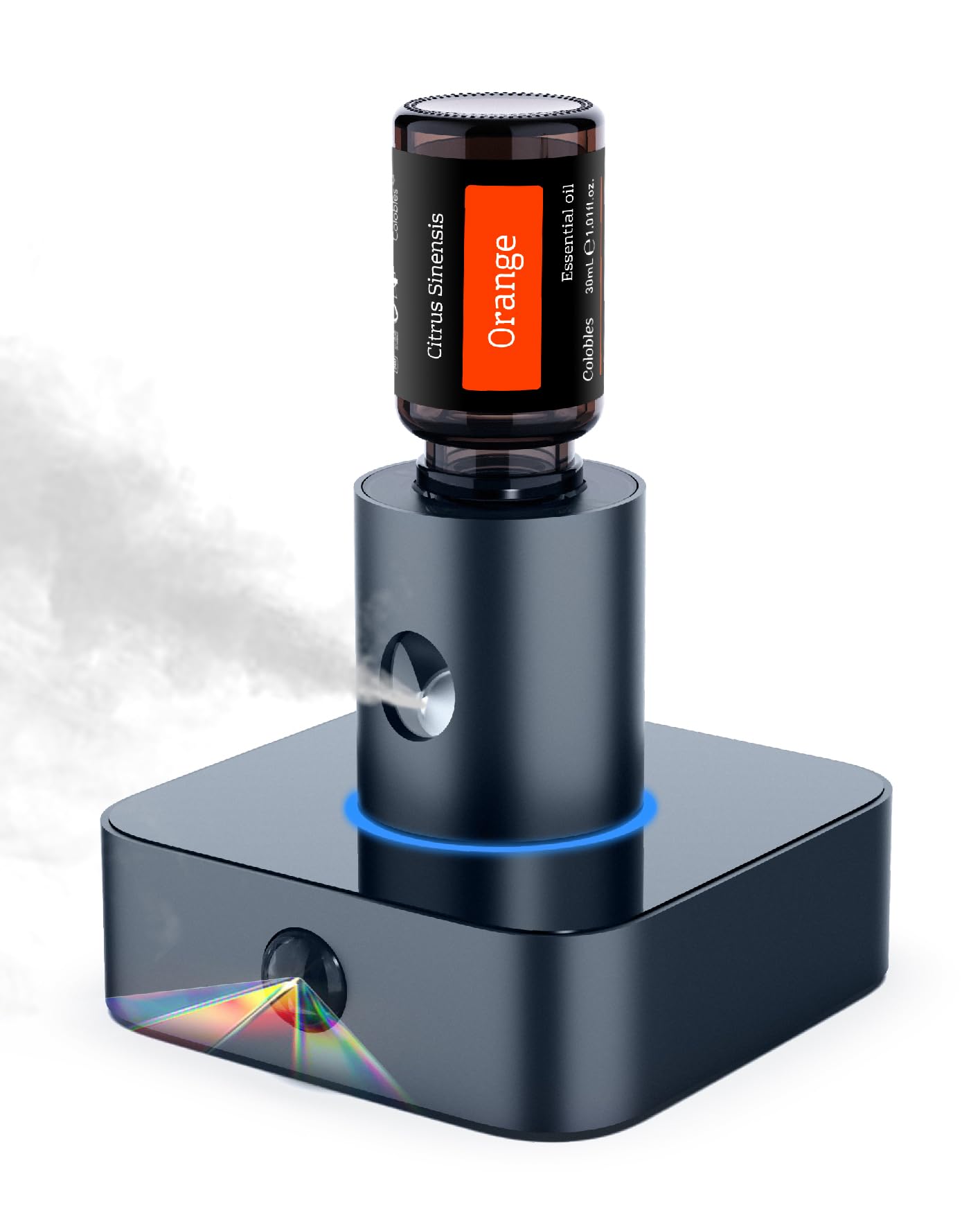 Photo 1 of Waterless Diffuser for Essential Oil - Nebulizing Aromatherapy Diffuser, Human Body Sensing, Super Quiet, Cordless, Portable, Battery Operated (Includes 2 Replacement Caps and 30ml Essential Oil) AD3