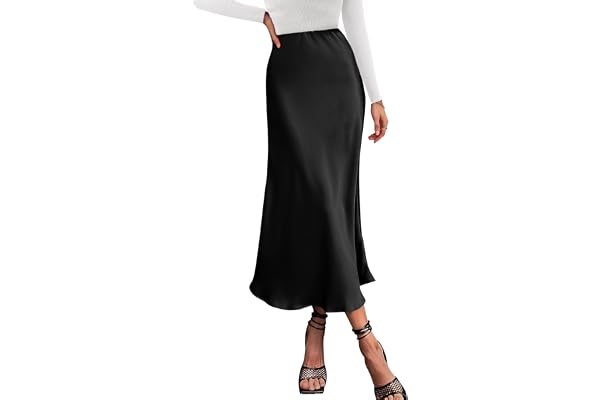 BTFBM 2023 Women's Long Satin Summer Fall Skirt Silk Elegant High Waist Cocktail Party Wedding Flared A-Line Midi Skirts
