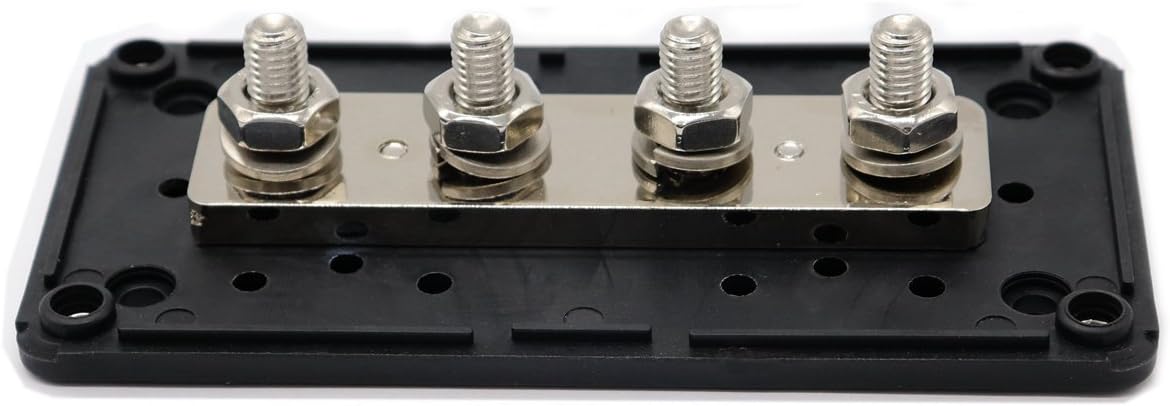 T Tocas 300A Heavy-Duty Module Design Power Distribution Block Busbar Box with 4x M8(5/16") Terminal Studs: Automotive