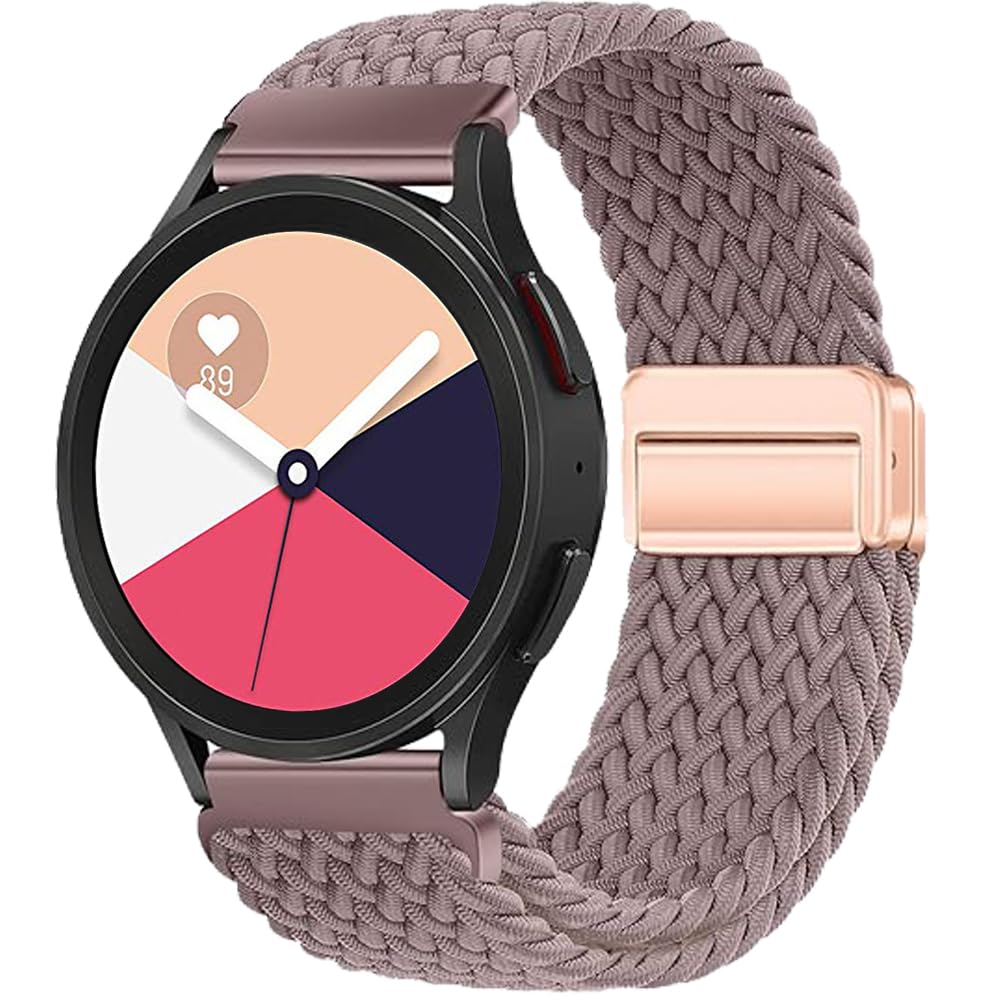 Magnetic Watch Strap for Garmin Vivoactive 6/5/3, 20mm Bracelet Nylon Sport Replacement Band for Garmin Vivomove 3/Sport/Style/Luxe/Trend/HR,D2 Air X10/Bounce 2