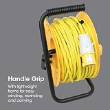SLx 110V 50m Industrial Extension Lead Cable Reel 2 Socket Thermal Cut Out 16A view 5