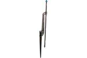 Rain Bird MSFQSTKX Drip Irrigation Close Coverage Fan Spray on Riser Stake, 90° Quarter Circle Pattern, 5' Spray Distance