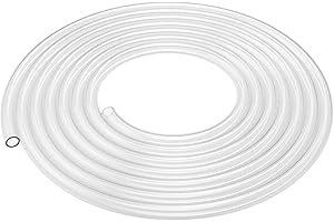 Labasics Silicone Tubing, High Temp Food Grade Pure Silicone Tubing Natural Silicone Tube 7/16 inch (12 mm) OD 5/16 inch (8 m