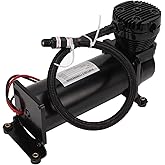 Acouto 200 PSI Air Compressor Heavy Duty Universal, 12V Vehicle, with Temperature Control Switch, for Truck, Car, Train Horn,