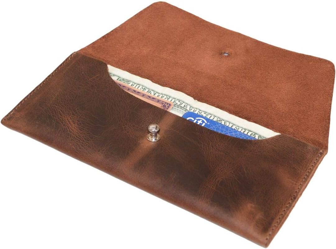  | Hide & Drink, Leather Utility Pouch / Wallet / Accessories / Cover / Travel Gear / Hand Bag, Handmade Includes 101 Year Warranty : Bourbon Brown | Travel Wallets