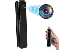 DAIFAC Hidden Camera Mini Body Camera HD 1080P Portable Cop Pocket Cam with Video Recorder Nanny Camera for Home Security, No WiFi Needed Indoor/Outdoor Security Guard Surveillance Camera Equipment