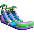 Inflatable Water Slide for Kids & Toddlers With Inflatable Pool, Backyard, Park or Commercial Use, Outdoor Water Play, Includes Blower Stakes, Splash Pool & Storage Bag, Large 21' x 9' x 12'