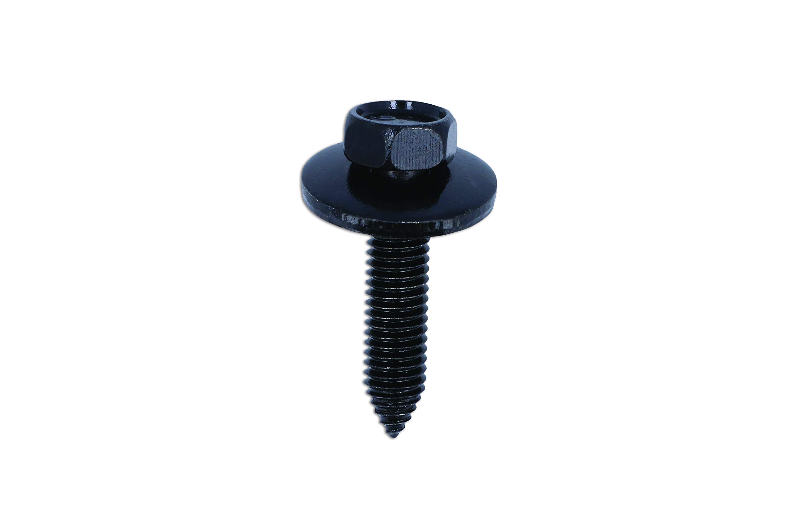 Connect 36423 Black Hexagon Head Body Screw With Washer 50pc