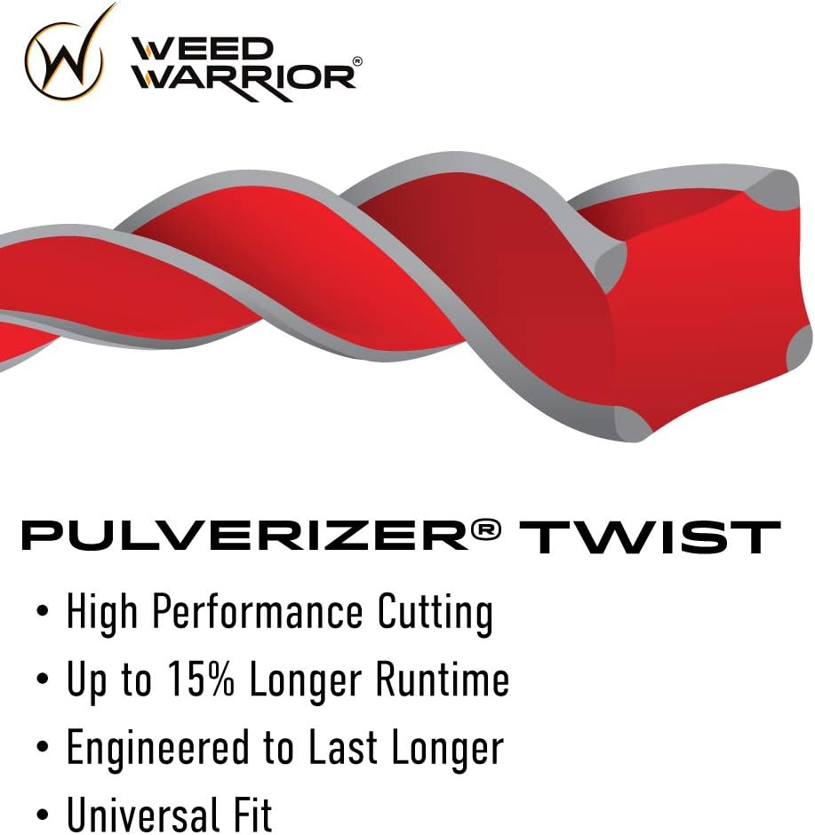 Weed Warrior 17066 .065" Diameter x 100' Bi-Component Twist Trimmer Line, Red Core/Silver Tips : Garden & Outdoor