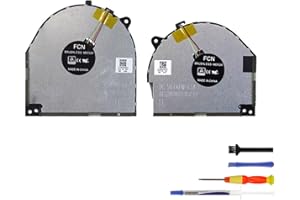 Replacement CPU and GPU Cooling Fan Set Compatible with Lenovo Legion Y7000 Y530 Y530-15ICH Y530-15ICH-1060 With 4 Pin Connec