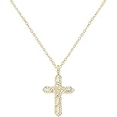 LLIYSOUN Cross Pendant Necklace for Women Jewelry Gold Cross Necklaces for Women Cross Necklace Minimalist Trendy Jewelry Valentines Day