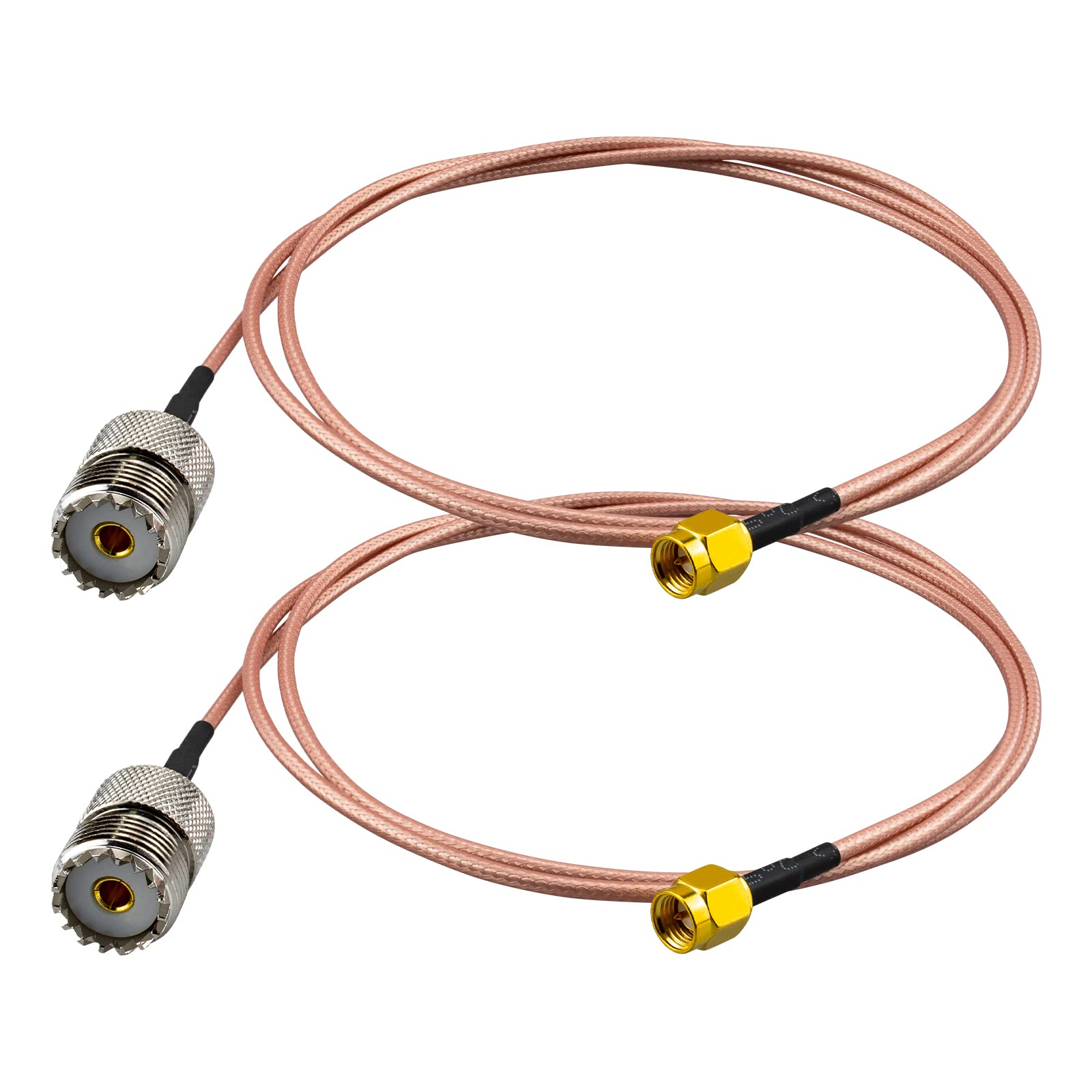 urcianow RF Coaxial Cable SMA Male to UHF Female 100CM RG316 Coaxial Adapter Cable 50Ohms Low Loss SO-239 Cable for router antenna wireless adapter