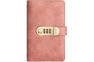 100 Envelopes Saving Challenge Book with Lock | Money Saving Wallet Books | Leather Cash Savings Binder Password Books with L