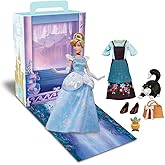 Disney Store Official Cinderella Story Doll - 11 Inches - Includes Coloring Book and Additional Dress, Princess Doll in Classic Outfit, Disney Princess Toys for Girls