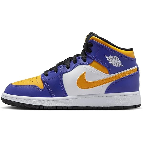 Amazon.com | Jordan Youth Air Jordan1 Mid GS CV4891 001 Game Time