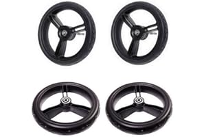 Mountain Buggy Aerotech Wheel Set for Duet Stroller, Black