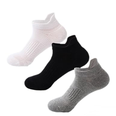 Amazon Jelinda 靴下 スポーツソックス 綿 白 黒 くるぶし メンズ 夏