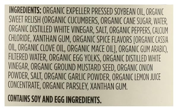 365 BY WHOLE FOODS MARKET, ORGANIC TARTAR SAUCE, 10 FL OZ
