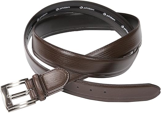 Amazon ファイテン Phiten 大きいサイズ レザーベルト 4l ブラウン ベルト 通販