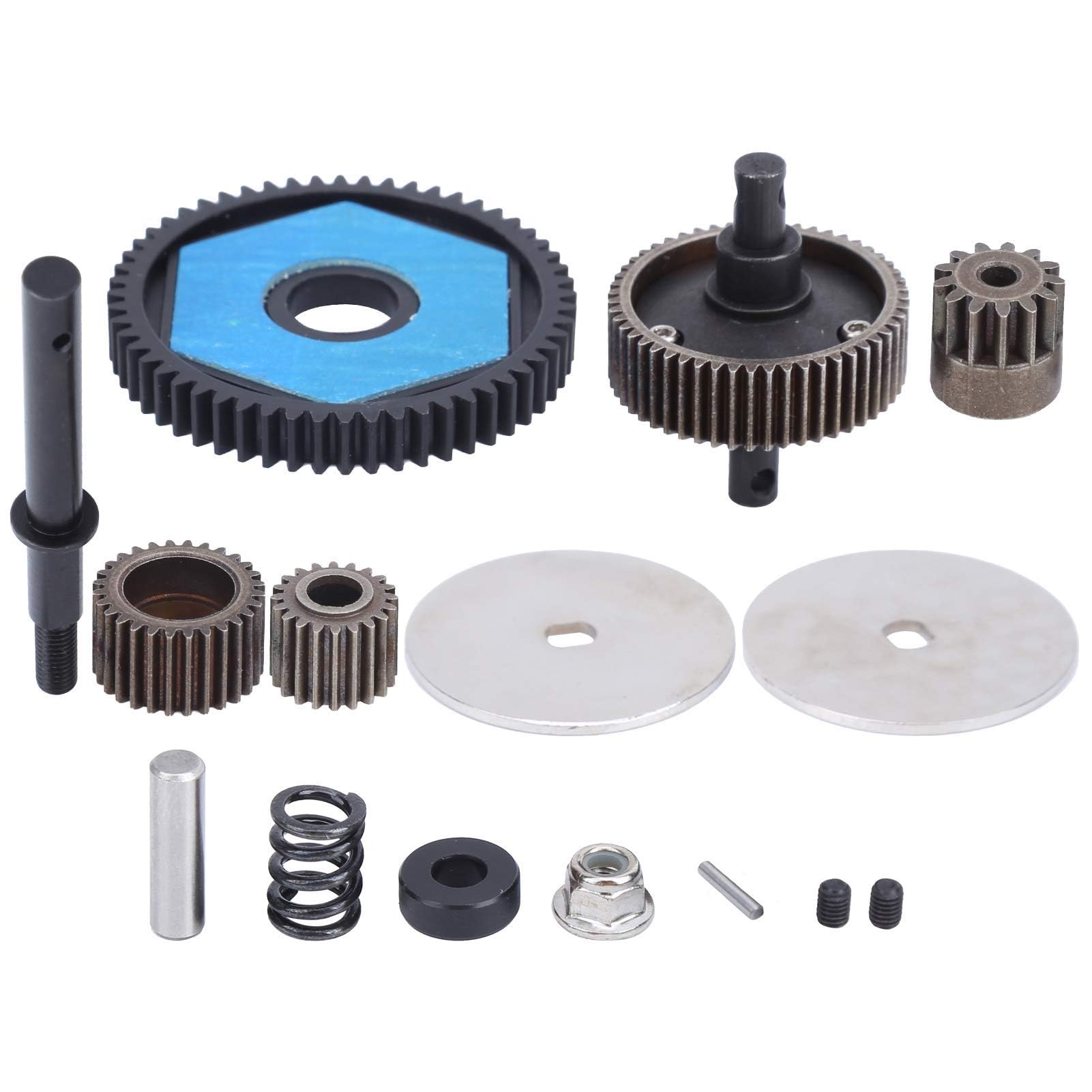 RC Transmission Gears, RC Vehicle Transmission Gears with Motor Gear RC Car Gears Accessory Fit for Axial SCX10/SCX10 II 90046 90047 RC Car