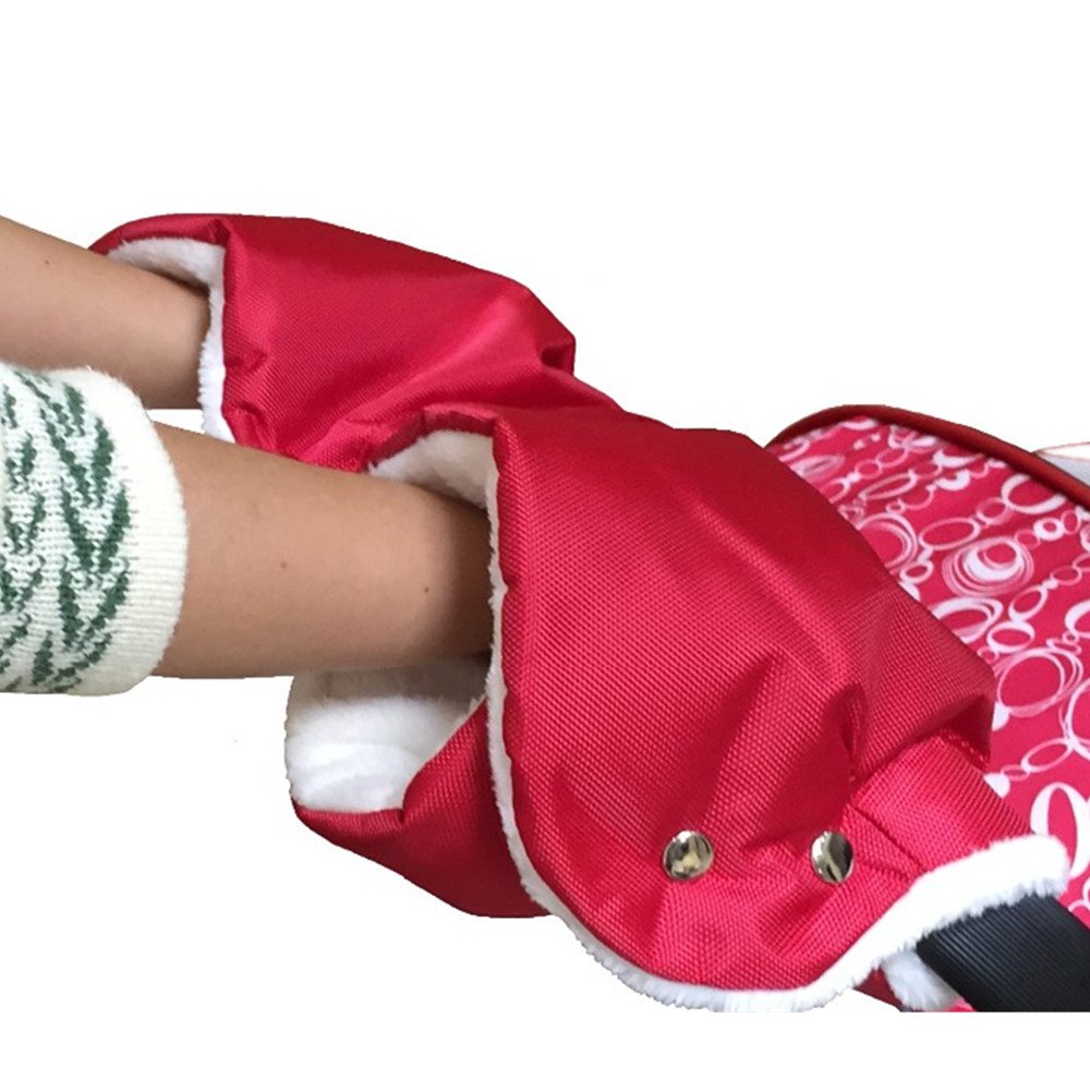 Cochecito guantes guantes guantes de forro polar la mano para carrito carro