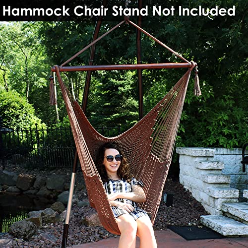 Handwoven Hammock Sunnydaze Double Bed Large 2-Person Polyester