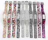 Cute Silicone Replacement Wristband Bracelet with Buckle for Garmin Vivofit 2 Fitness Band (Not for Garmin Vivofit) (10-Pack)