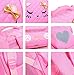 Moonmo Cute Cat Face Pink Kitty Waterproof School Backpack Girls Book Bag (Large, Rose)