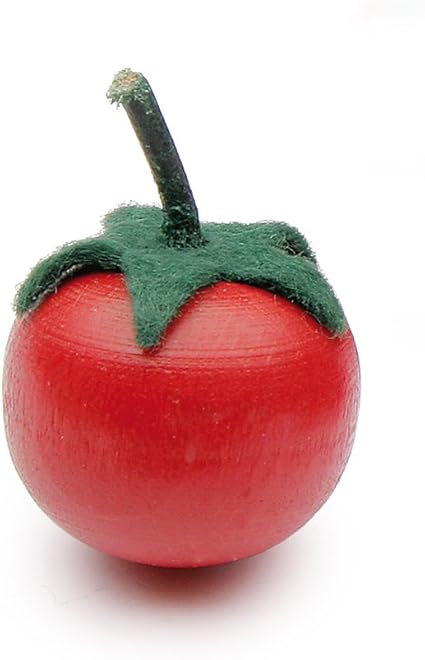 Erzi Pretend Play Wooden Grocery Shop Merchandize Small Wooden Tomato 2.5 x 3.0cm