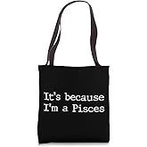 Pisces Horoscope Gifts Women Girls Men Zodiac Sign Astrology Tote Bag