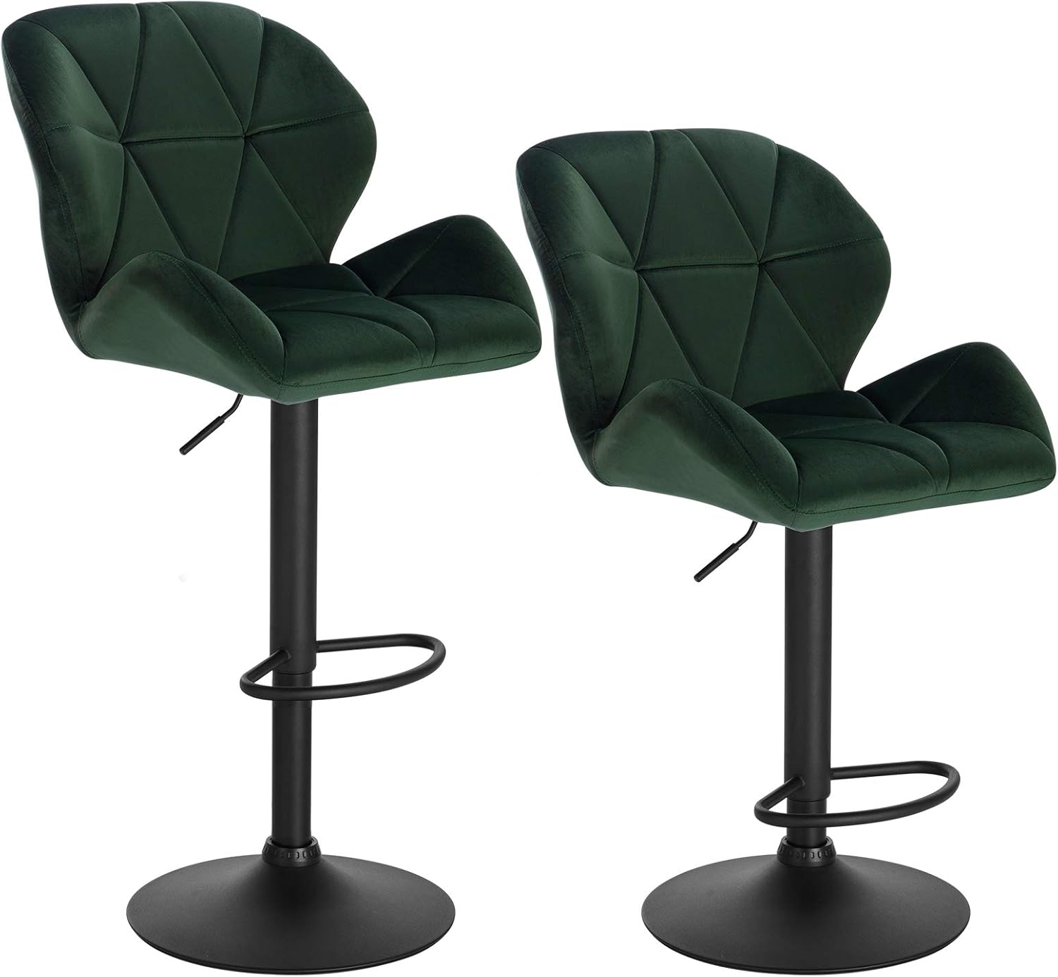 WOLTU Bar Stools Dark Green Bar Chairs Breakfast High Dining Stools for