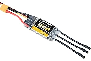 TOYTENSI 60A 2-6S RC Brushless Motor ESC for RC Plane Airplane with SBEC 5V/6V 8A