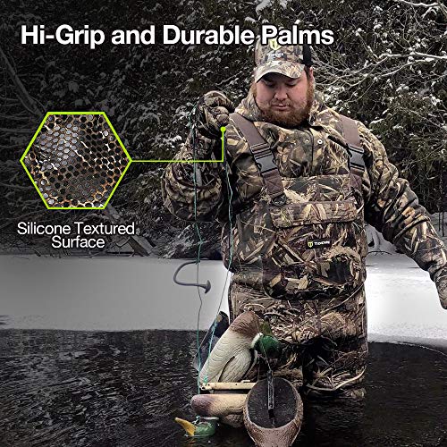 TIDEWE Decoy Gloves with Silicone Textured Surface, Waterproof