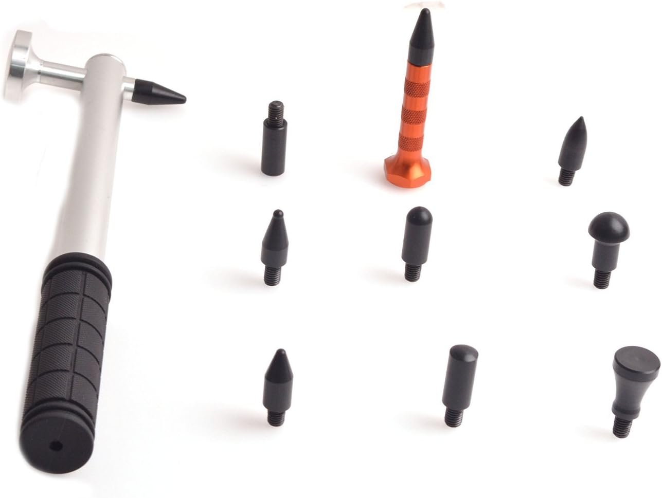 Weylon PDR Dent Repair Hammer Aluminium with 9pcs Head