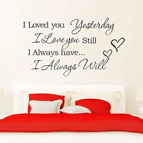 BLOOM Te Amo Amor romántico Citas y Refranes Pegatinas de Pared Sala de