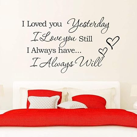 BLOOM Te Amo Amor romántico Citas y Refranes Pegatinas de Pared Sala de