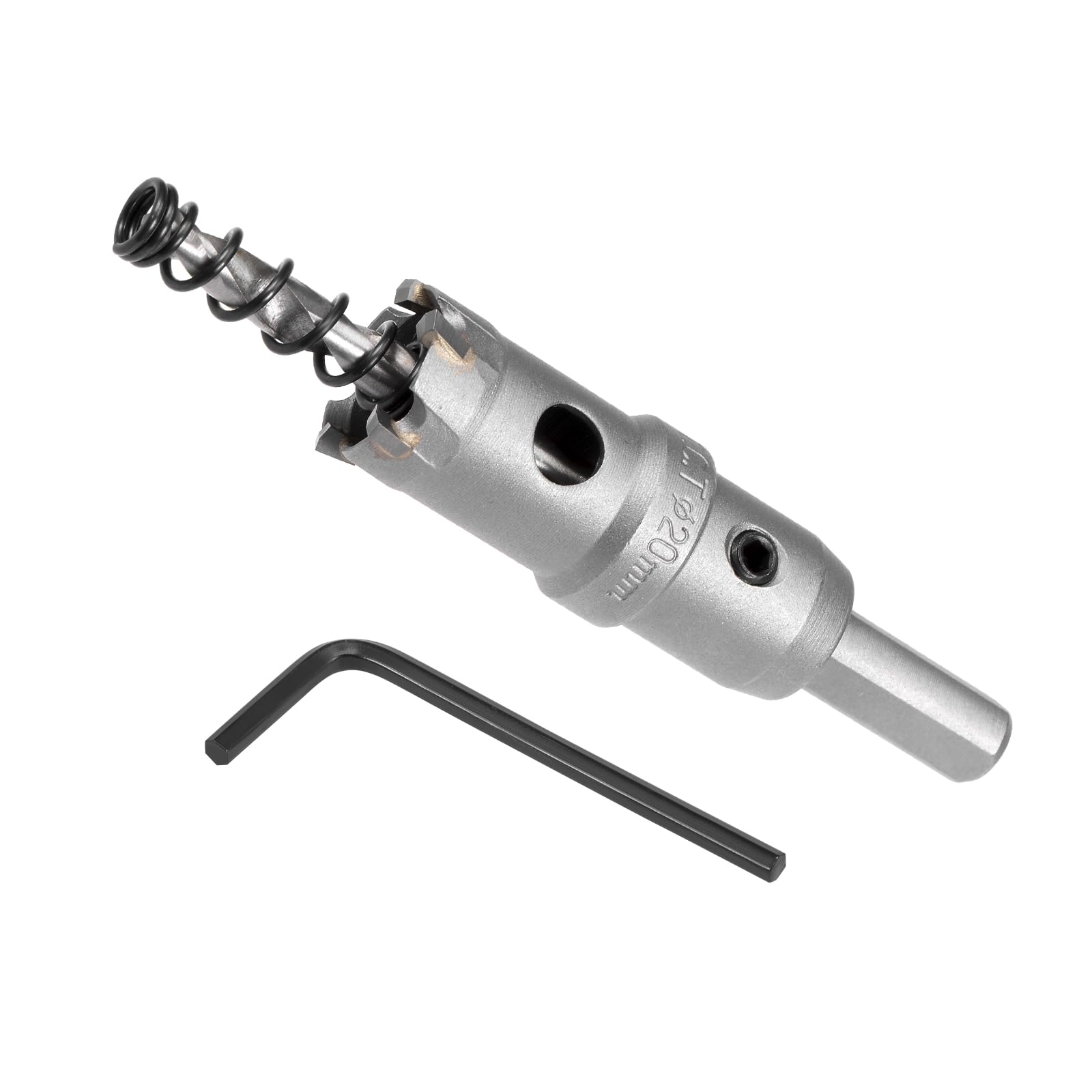 CoCud Hole Saw, 20mm Cutting Diameter, Carbide Tipped Tooth Hole Cutter Drill Bit - (Applications: for Stainless Steel Sheet Metal), 1-Piece