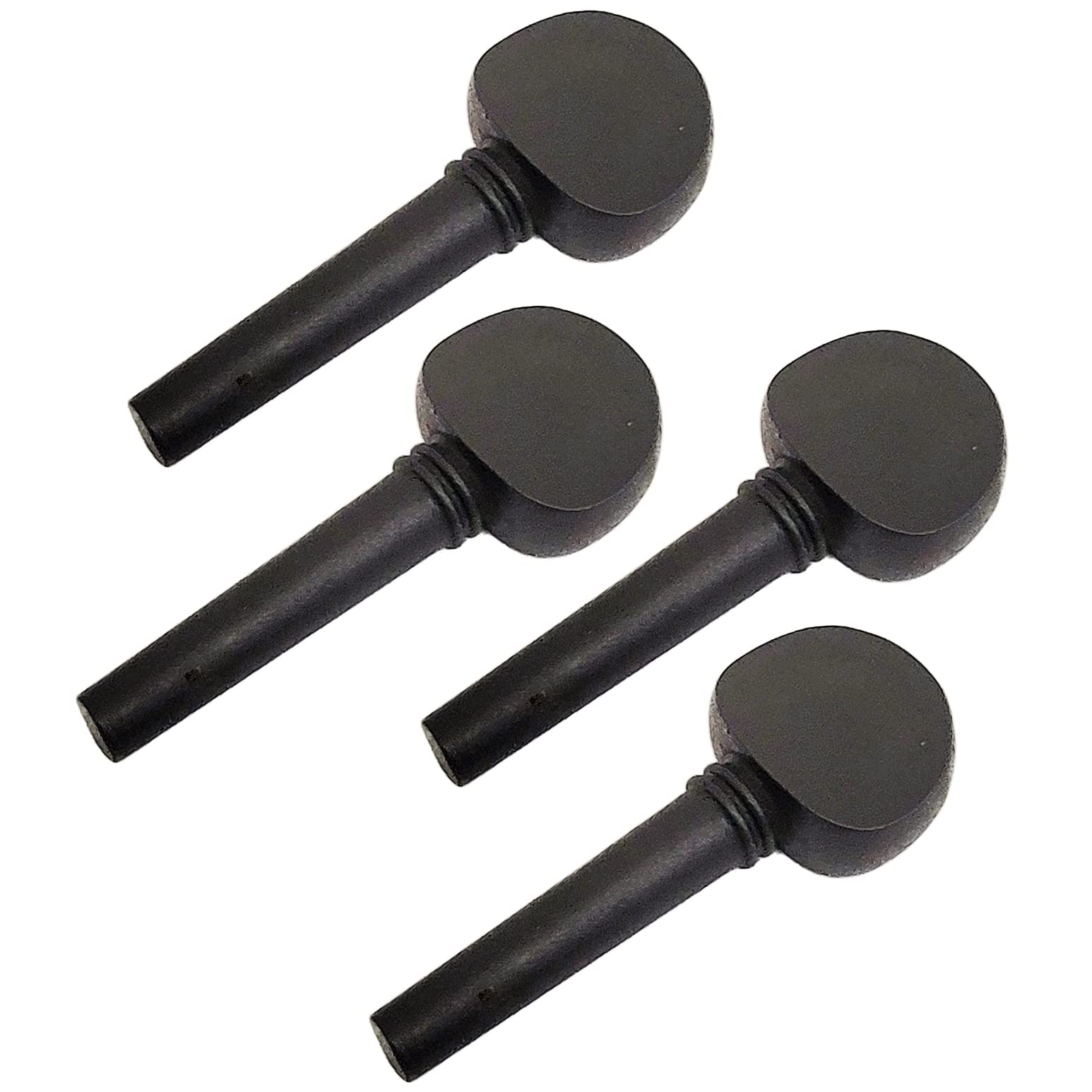 4 Pcs Violin Fiddle Tuning Peg 4/4 Size Set Wooden Replacement Imitative Ebony Wood