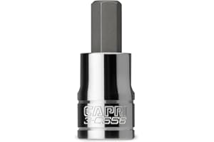 Capri Tools 3-0556 3/8-Inch Hex Bit Socket, 3/8-Inch Drive, SAE