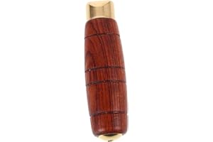 LALADEFIEE Wooden Kitchen Handle Replacement for Non-Skid Cutter Grip Brazilian Material Secure Round Design