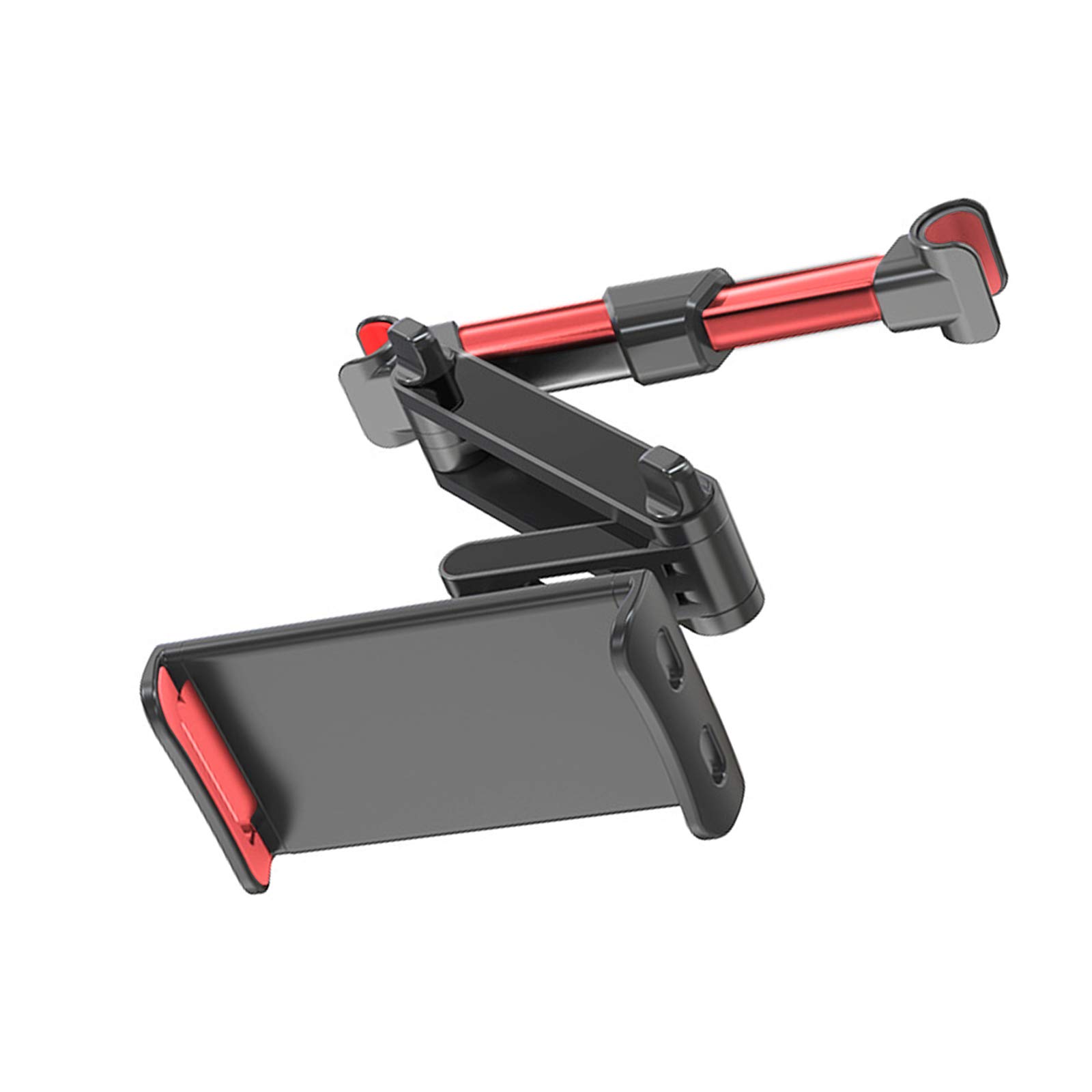 Car Headrest Tablet Computer Mount Universal 360 Degree Rotating Car Back Seat Mount (Red)