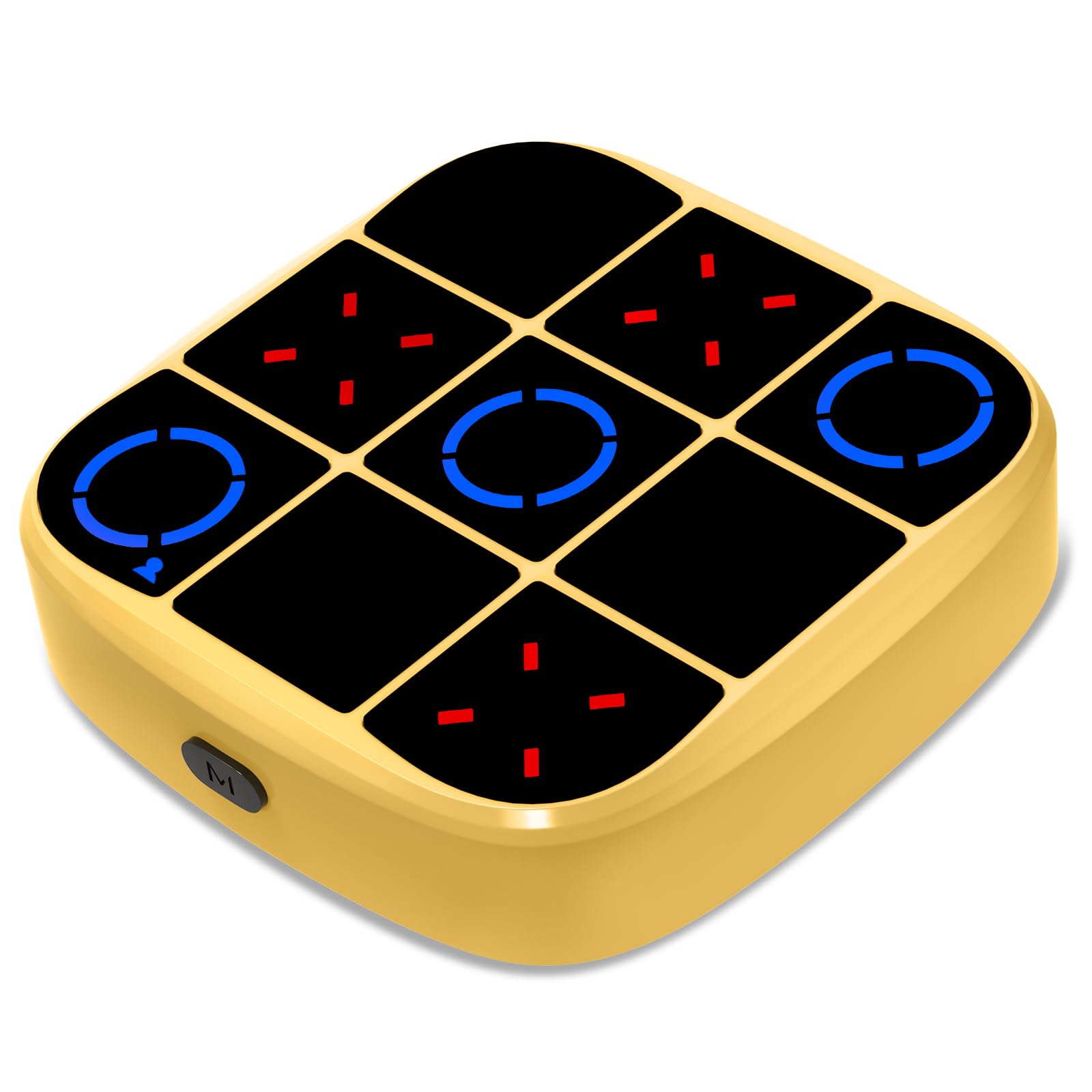 Photo 1 of Tic-Tac-Toe Bolt Game, 4-in-1 Handheld Puzzle Games Console, Electronic Tic-Tac-Toe Game for Educational and Memory Growth, Portable Travel Games for Car Ride, Board Games for Kids and Adults (Yellow)