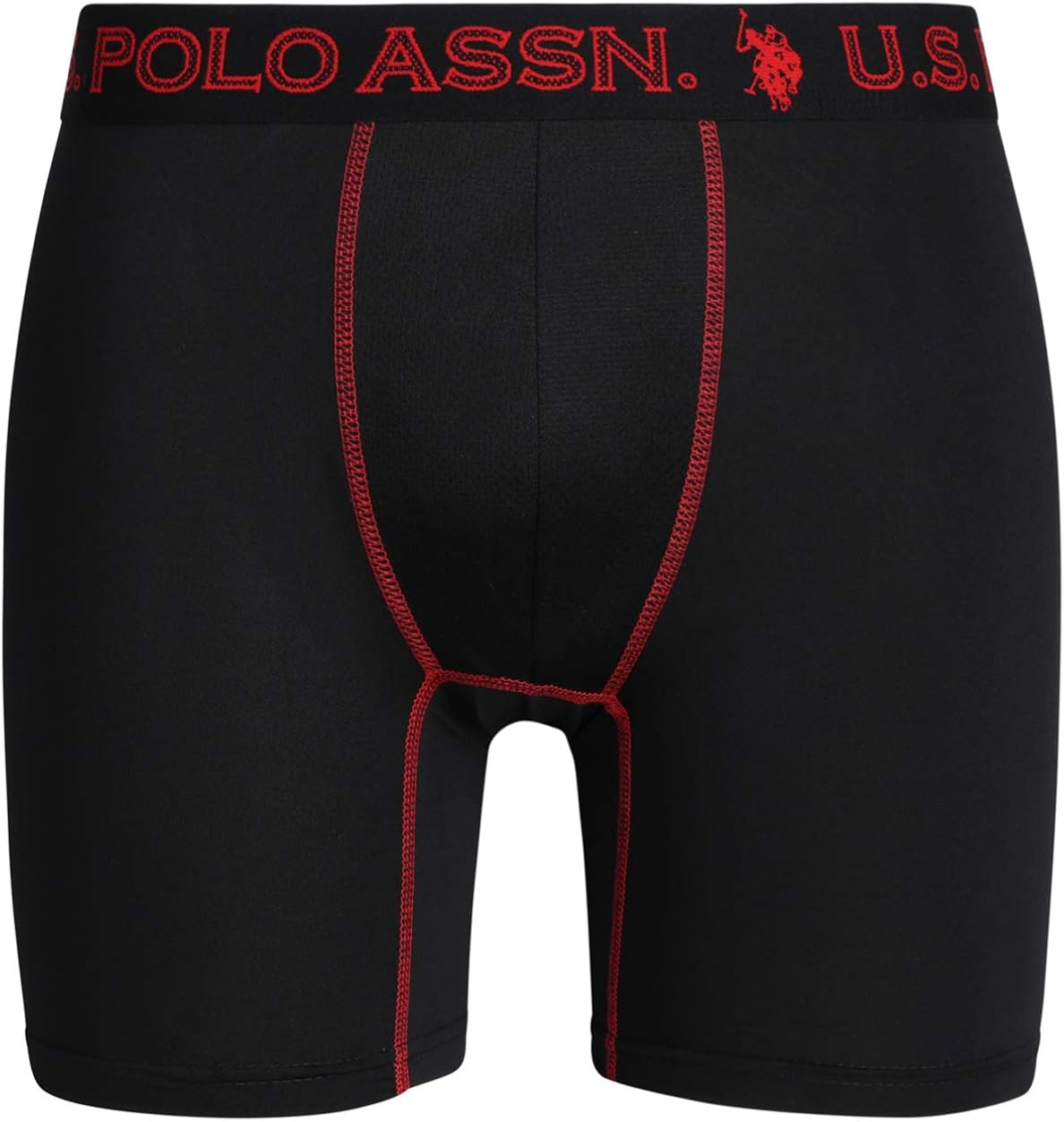 U.S. Polo Assn. Mens’ Quick Dry Performance Boxer Briefs (3 Pack), Black/Black/Black, Size Small' at  Men’s Clothing store