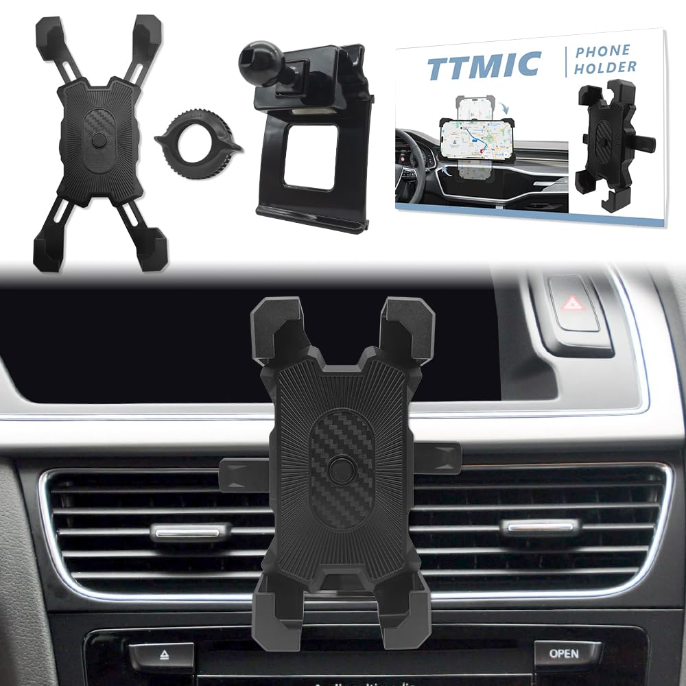 Photo 1 of JOCUNDLY TTMIC Car Phone Mount for 2009-2016 Audi A4 A5 S4 S5 RS4 RS5 Allroad [Thick Case Friendly] Carbon Fiber Car Phone Holder for GPS iPhone 15 14 13 Pro Max All Mobile phones