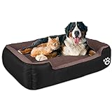 Warmer Pet Dog Beds for Medium/Large Dog(Up to 55 lbs),Rectangle Pet Bed Thickened Enough with Soft Coral Fleece and Non-Slip