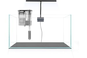 Aqua Worx Nano Aquarium Starter Kit - Small Aquarium Fish Tank Kit - Aquarium Starter Kits with 3 Gallon Tank, Black Leveling Mat, EOS LED Light, and Glass Tank Filter - Beginner Fish Tank Kit