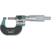 Mitutoyo 295-253, 0 - 1" X .0001" Spherical Anvil and Spindle, Digit Outside Micrometer, Ratchet