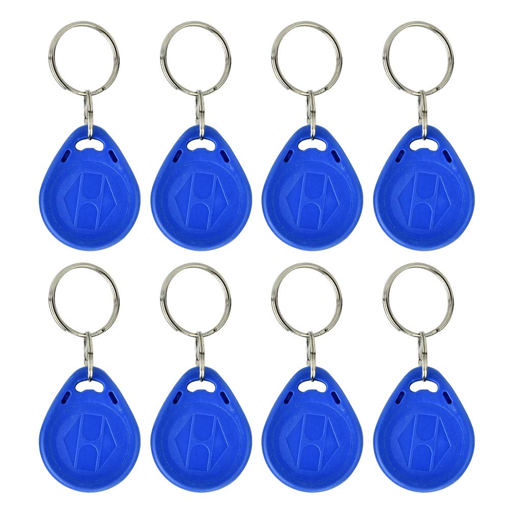 New RFID Proximity ID Card Key for Access Control (Blue), Rewritable Key Keyfobs Keychains for Door Access Control, Pack of 100 (ID Card)
